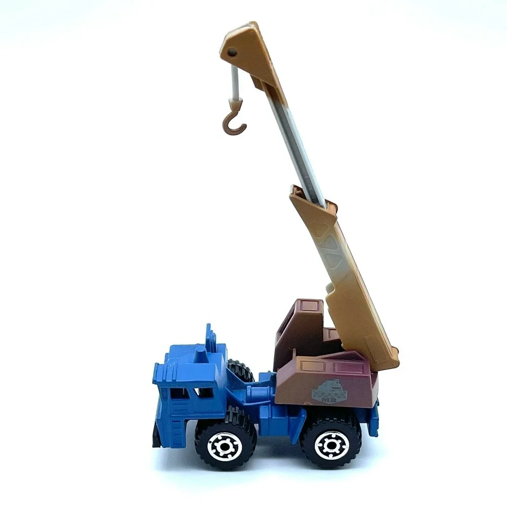 Matchbox Faun Mobile Crane Truck Blue Diecast 1/90 Scale Loose Working Boom Arm